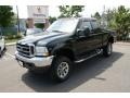 Black 2002 Ford F350 Super Duty Lariat SuperCab 4x4