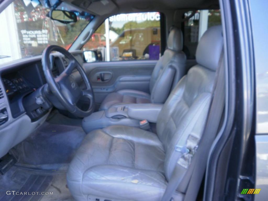 1999 Tahoe LT 4x4 - Medium Charcoal Gray Metallic / Gray photo #11