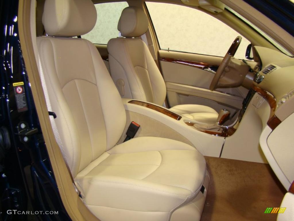 2008 E 350 4Matic Sedan - Capri Blue Metallic / Cashmere photo #12