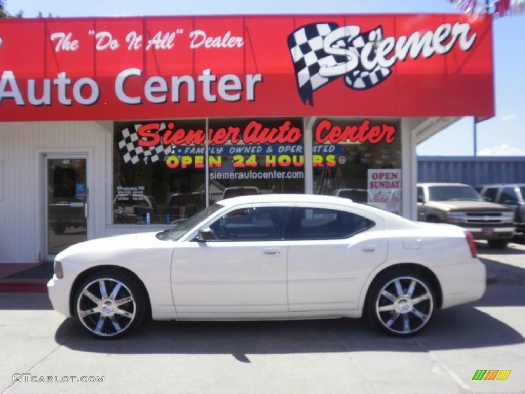 Stone White Dodge Charger