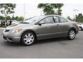 2007 Galaxy Gray Metallic Honda Civic LX Coupe  photo #5