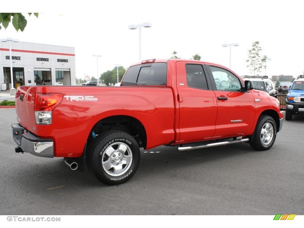 2007 Tundra SR5 TRD Double Cab 4x4 - Radiant Red / Graphite Gray photo #2