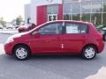 2011 Red Alert Nissan Versa 1.8 S Hatchback  photo #2