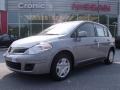 2011 Magnetic Gray Metallic Nissan Versa 1.8 S Hatchback  photo #1