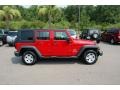 2008 Flame Red Jeep Wrangler Unlimited X  photo #13