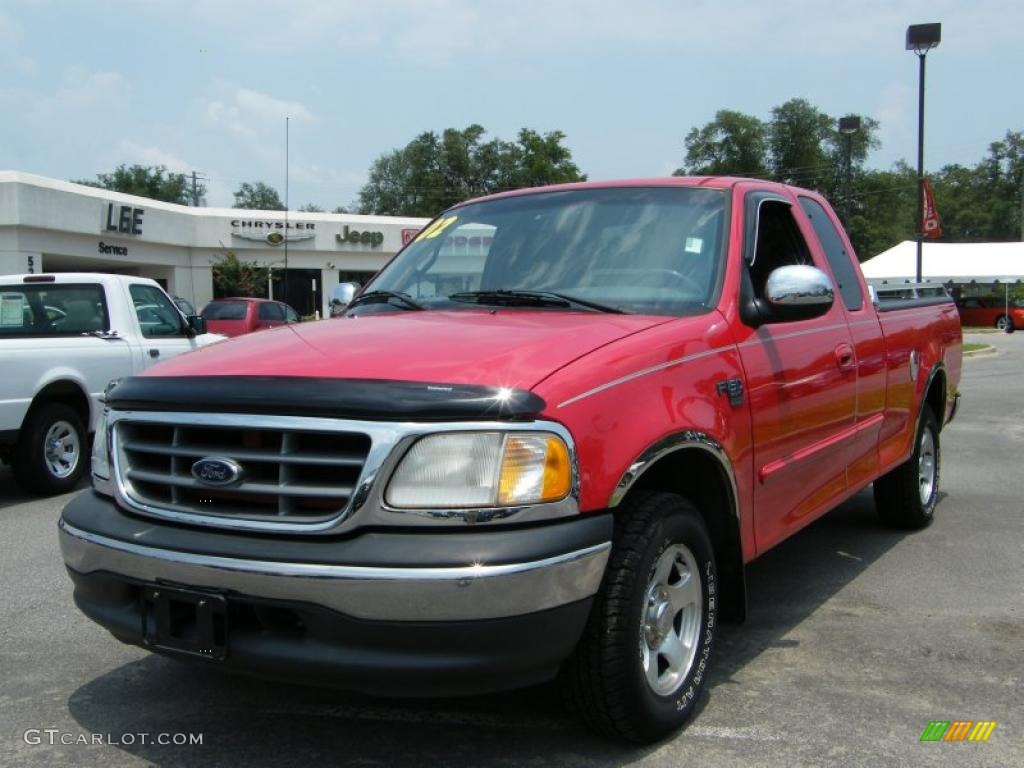 Bright Red Ford F150