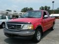 2002 Bright Red Ford F150 XLT SuperCab  photo #1