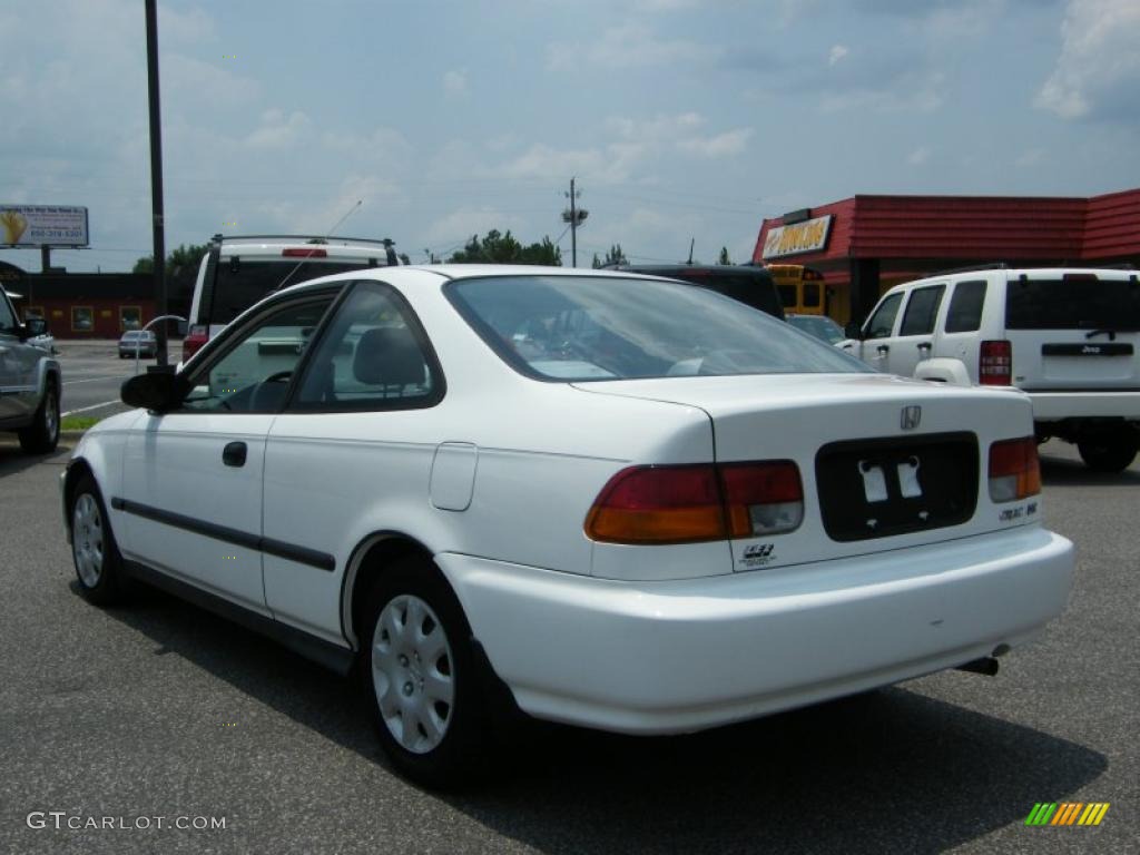 1998 Civic DX Coupe - Taffeta White / Gray photo #3