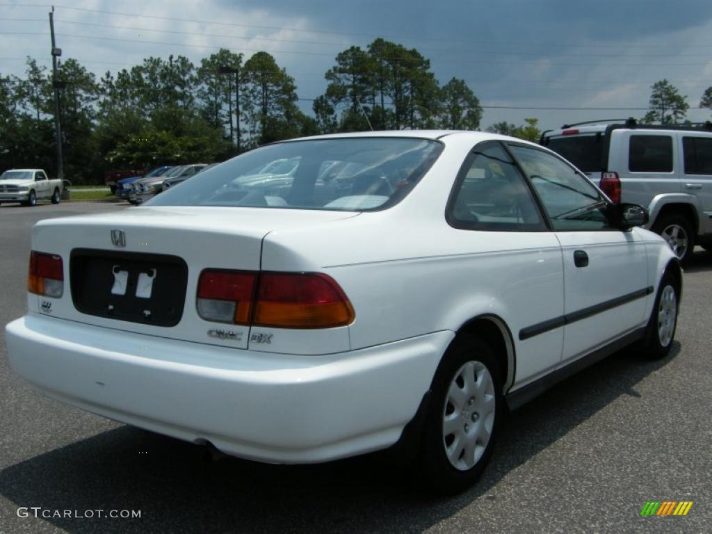 1998 Civic DX Coupe - Taffeta White / Gray photo #5
