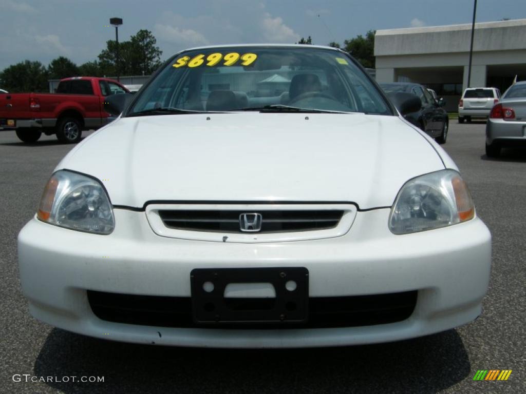 1998 Civic DX Coupe - Taffeta White / Gray photo #8