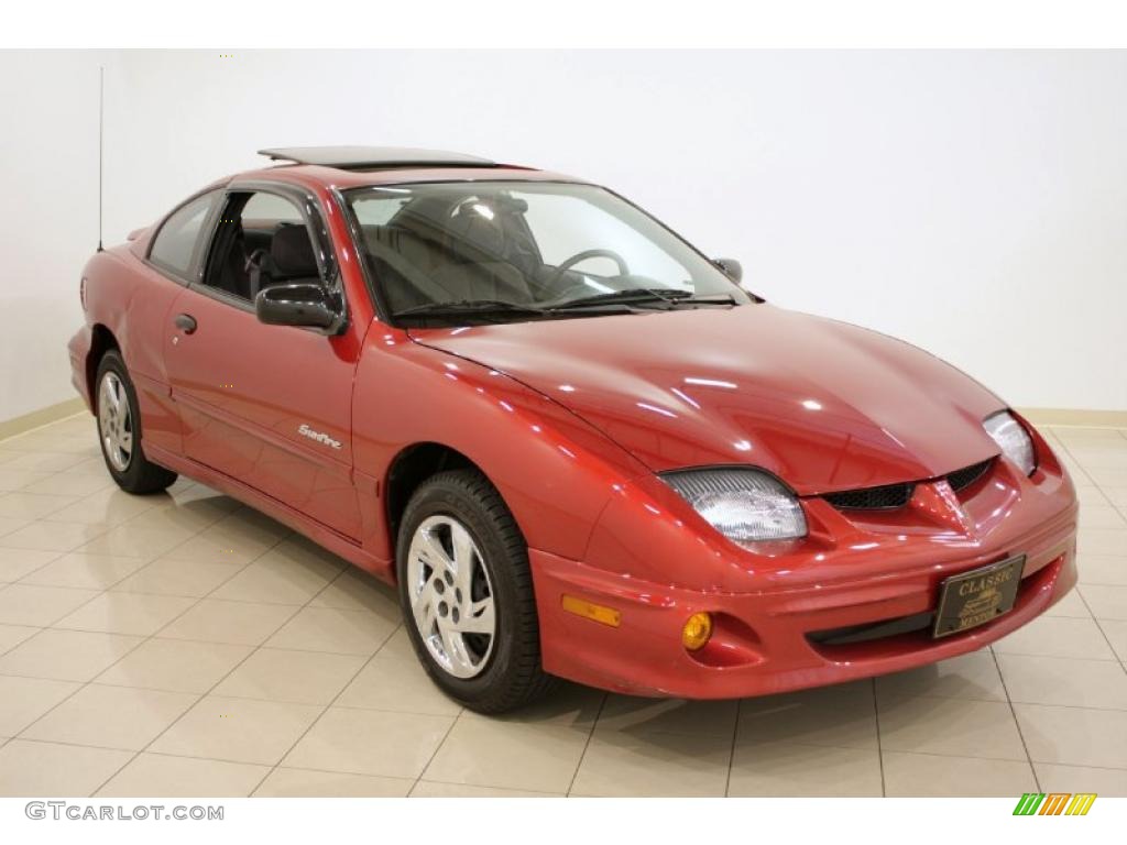 Orange Red Metallic Pontiac Sunfire