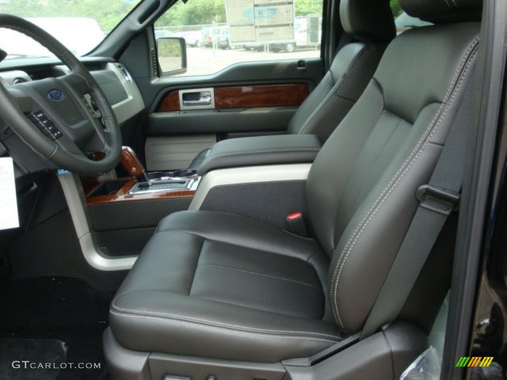 2010 F150 Lariat SuperCrew 4x4 - Tuxedo Black / Black photo #7