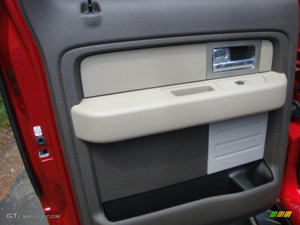 2010 F150 XLT SuperCrew 4x4 - Red Candy Metallic / Medium Stone photo #12