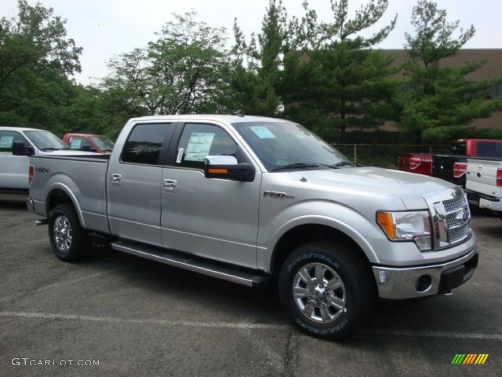 2010 F150 Lariat SuperCrew 4x4 - Ingot Silver Metallic / Black photo #1