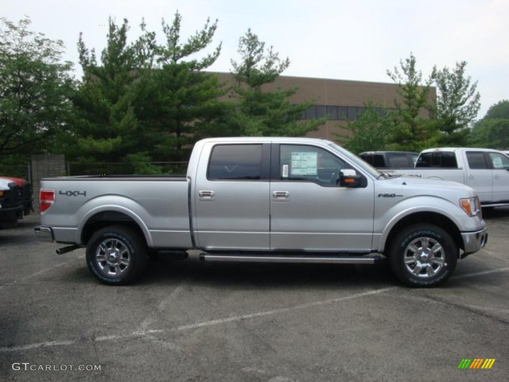 2010 F150 Lariat SuperCrew 4x4 - Ingot Silver Metallic / Black photo #2