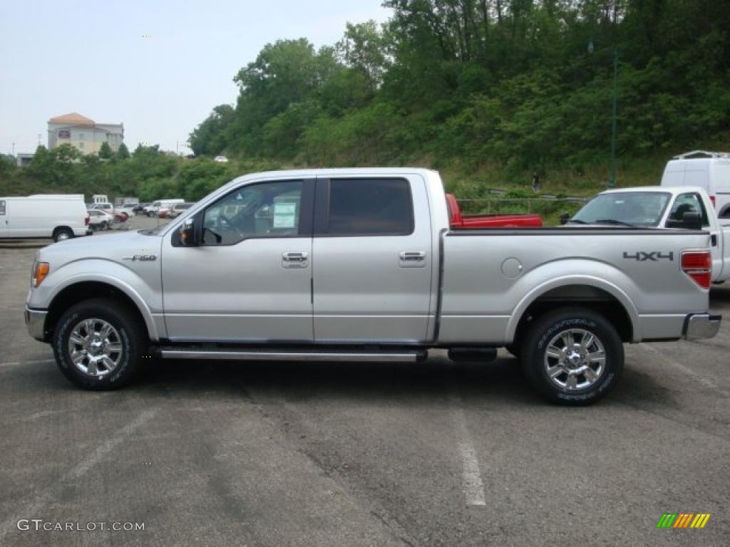 2010 F150 Lariat SuperCrew 4x4 - Ingot Silver Metallic / Black photo #6