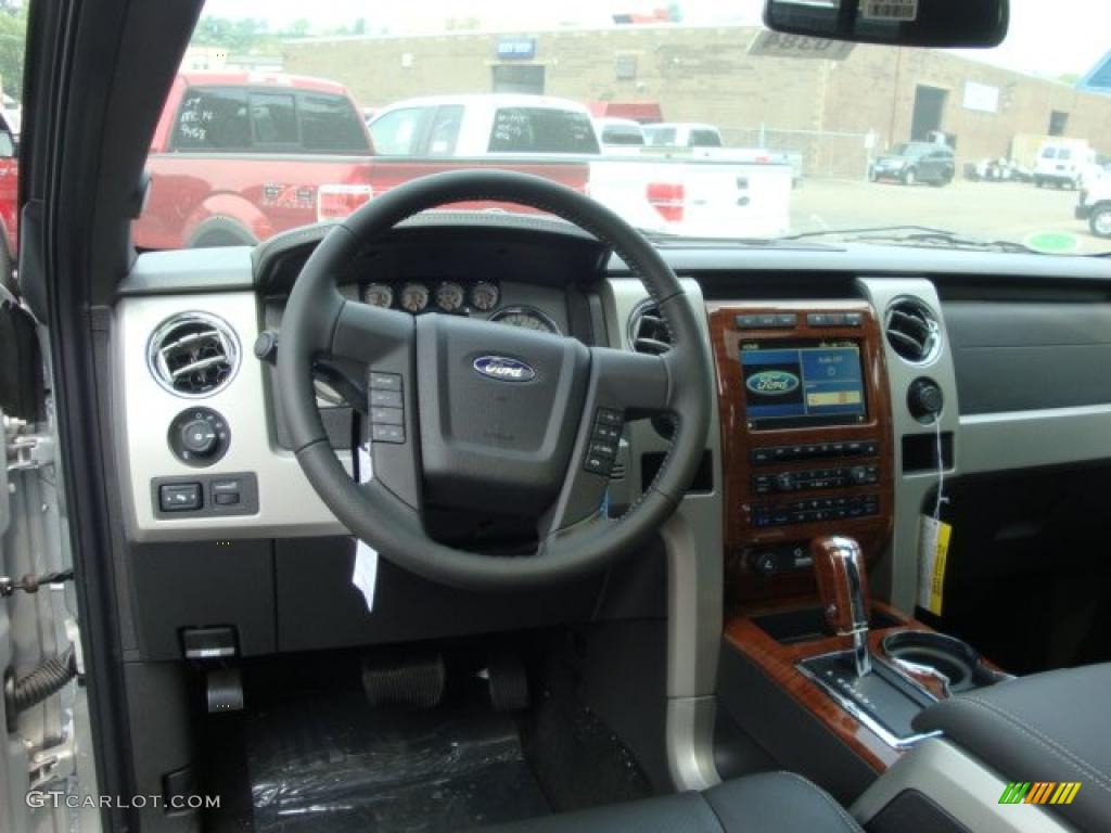 2010 F150 Lariat SuperCrew 4x4 - Ingot Silver Metallic / Black photo #14