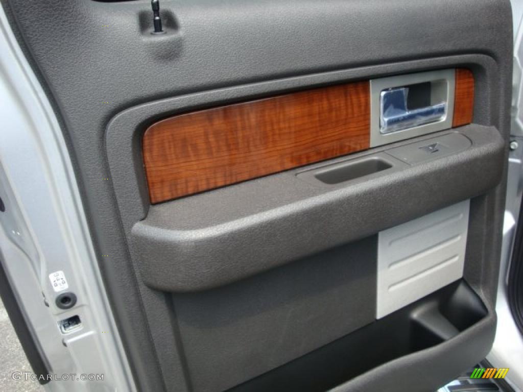 2010 F150 Lariat SuperCrew 4x4 - Ingot Silver Metallic / Black photo #15