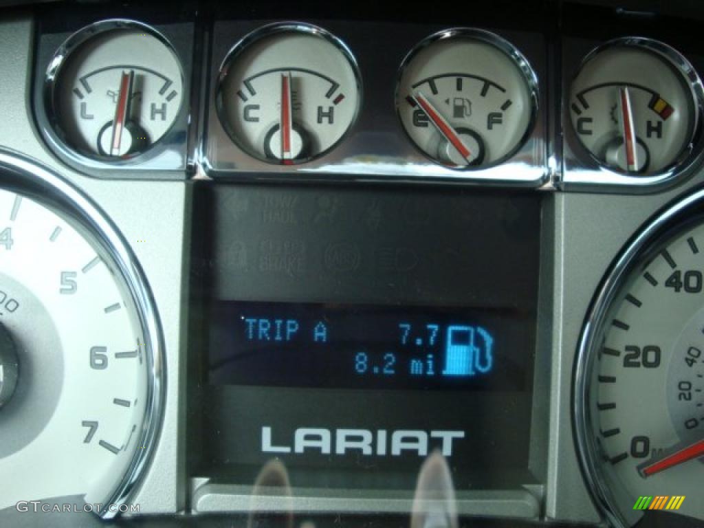 2010 F150 Lariat SuperCrew 4x4 - Ingot Silver Metallic / Black photo #20