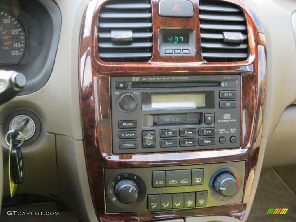 2003 Sonata GLS V6 - Noble White / Beige photo #15