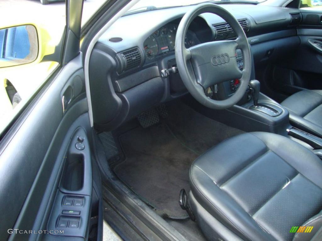 1997 A4 1.8T quattro Sedan - Brilliant Yellow / Black photo #13