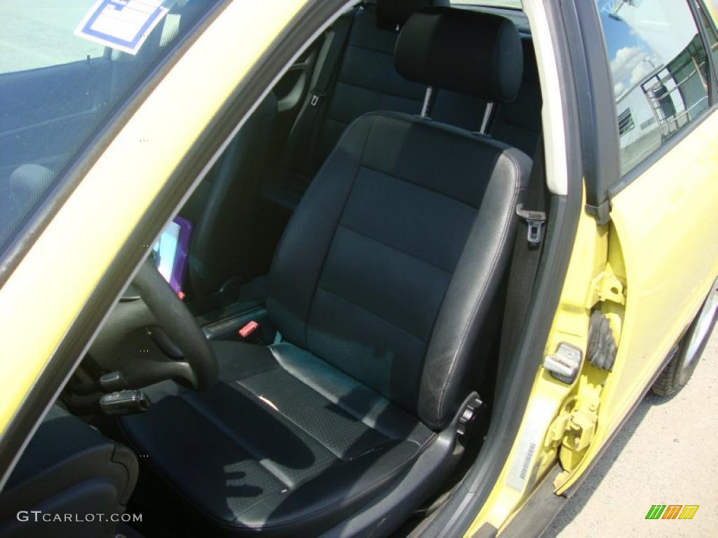 1997 A4 1.8T quattro Sedan - Brilliant Yellow / Black photo #17