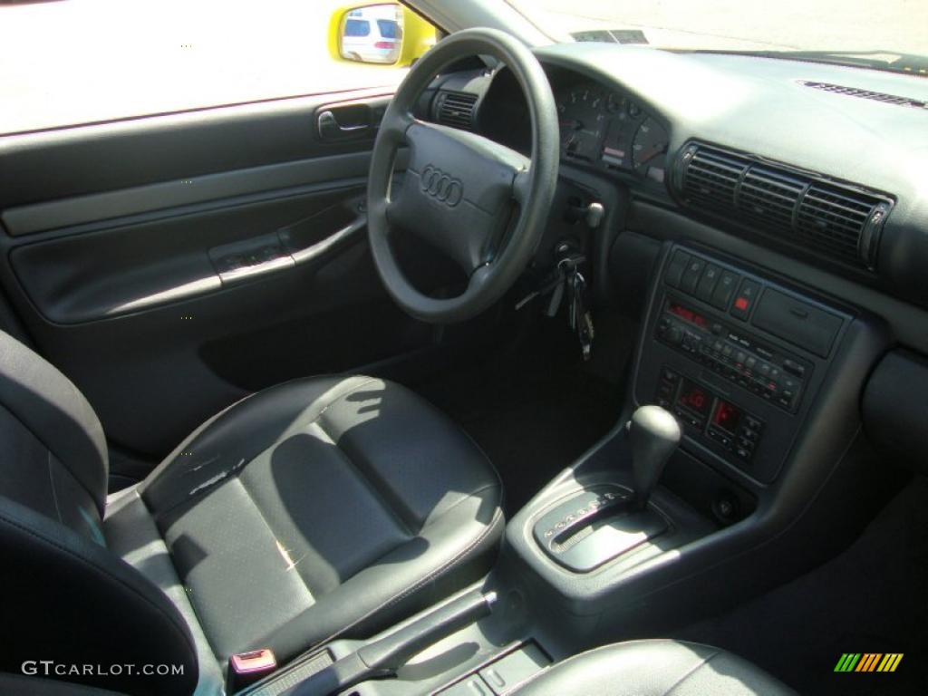 1997 A4 1.8T quattro Sedan - Brilliant Yellow / Black photo #19