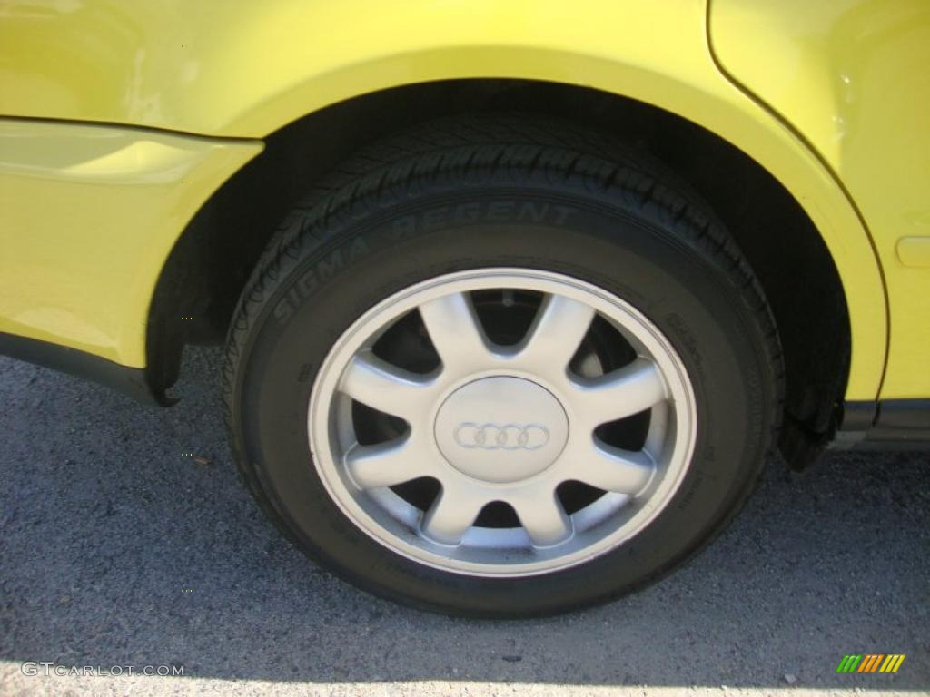 1997 A4 1.8T quattro Sedan - Brilliant Yellow / Black photo #30