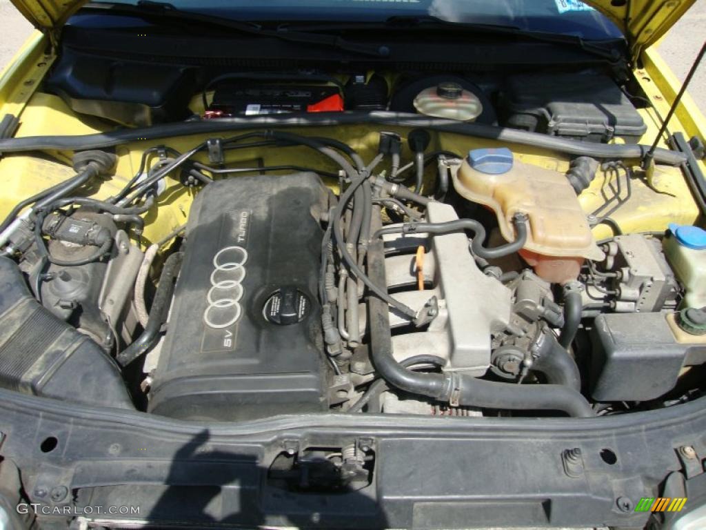 1997 A4 1.8T quattro Sedan - Brilliant Yellow / Black photo #34