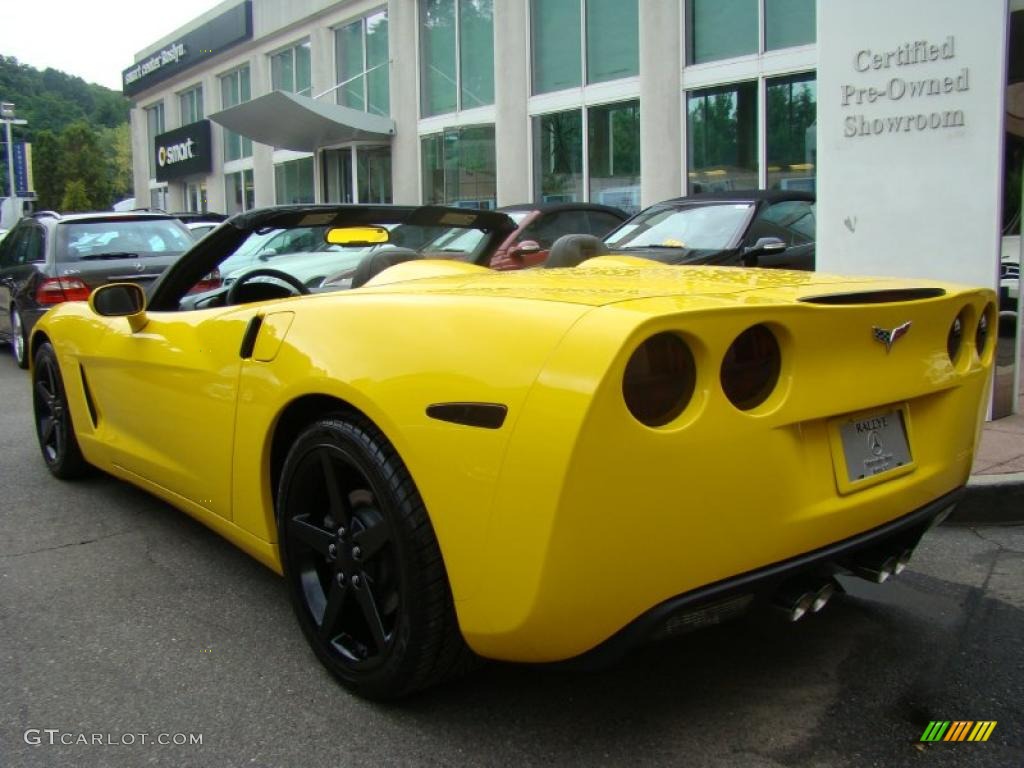 2007 Corvette Convertible - Velocity Yellow / Ebony photo #3