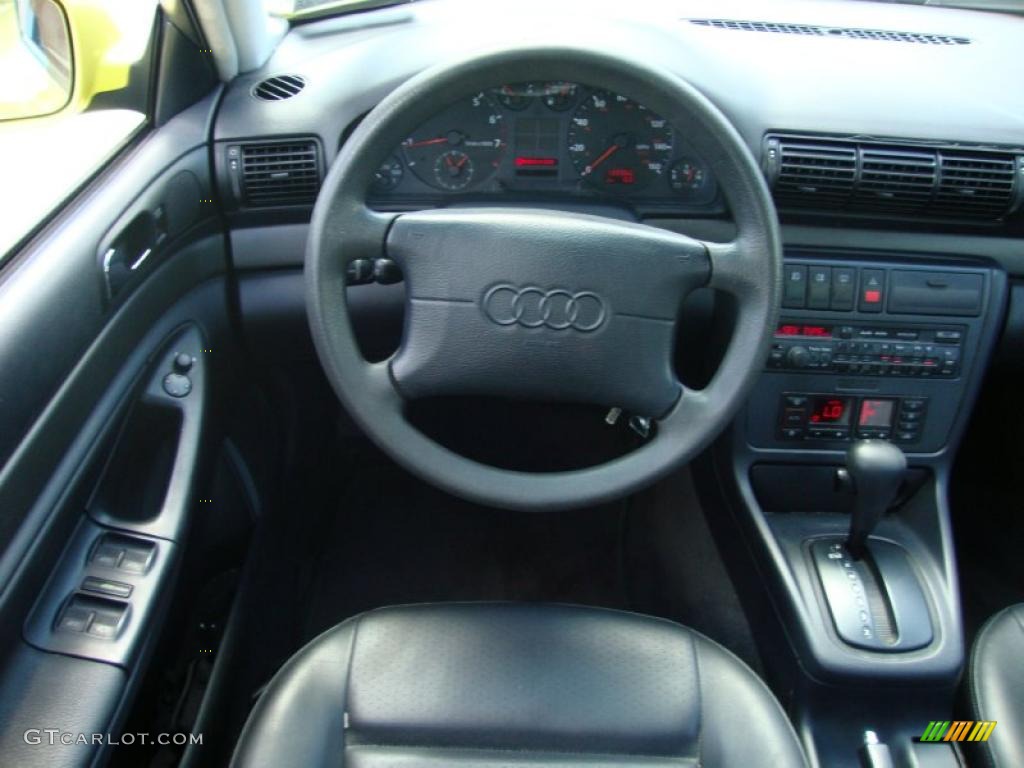 1997 A4 1.8T quattro Sedan - Brilliant Yellow / Black photo #43