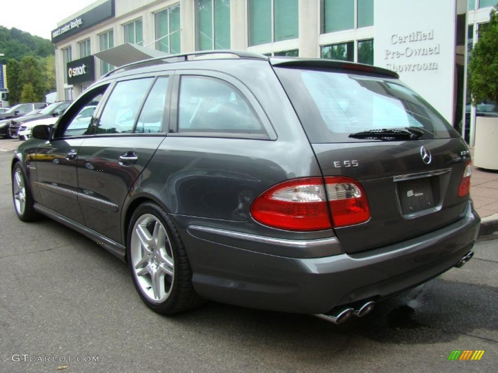 2005 E 55 AMG Wagon - designo Graphite Metallic / Charcoal photo #3