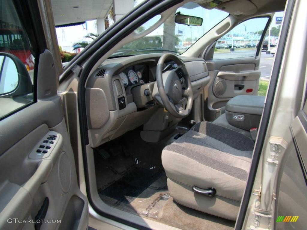 2004 Ram 1500 SLT Quad Cab 4x4 - Light Almond Pearl / Taupe photo #10