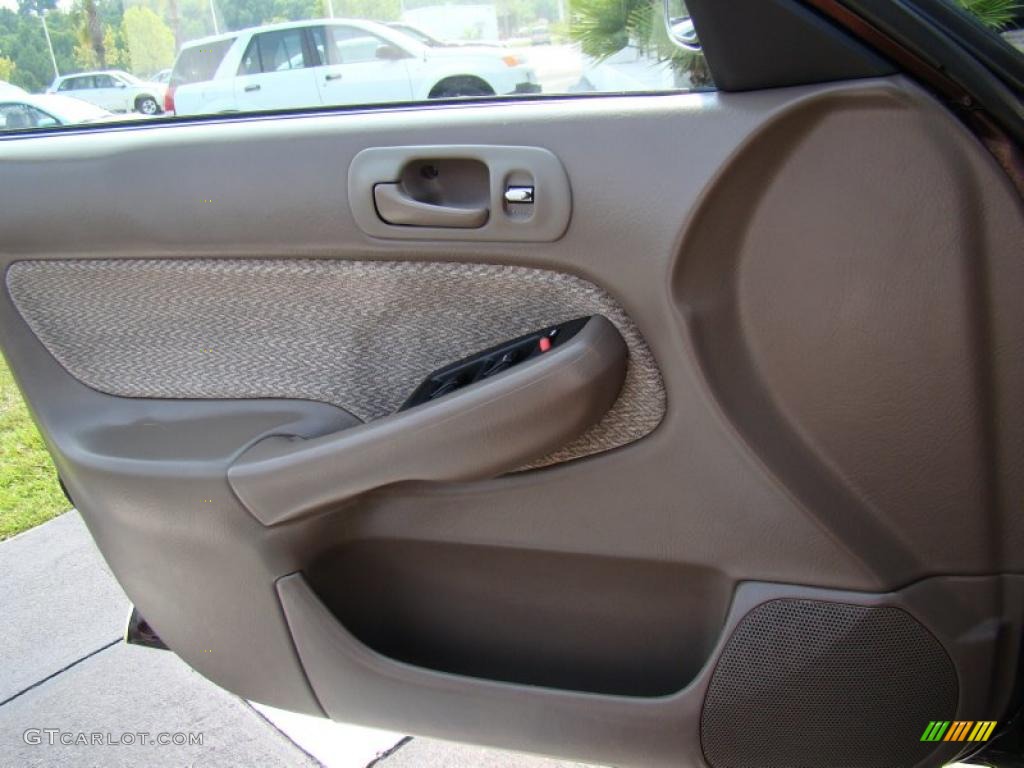 2000 Civic LX Sedan - Vintage Plum / Beige photo #10