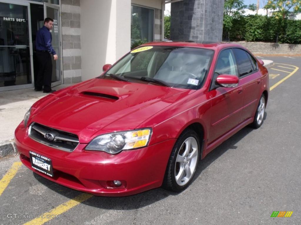 Garnet Red Pearl Subaru Legacy