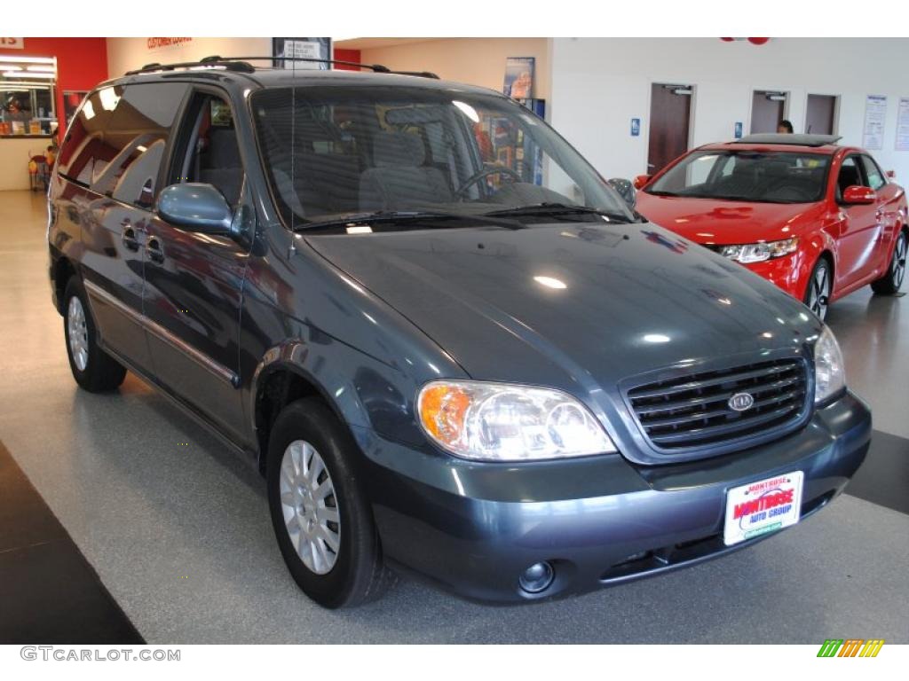 2002 Sedona LX - Misty Blue / Gray photo #9