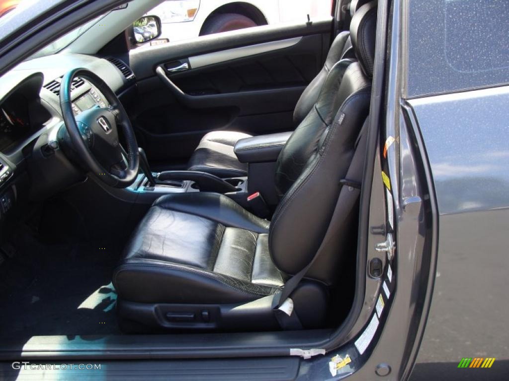 2003 Accord EX V6 Coupe - Graphite Pearl / Black photo #12