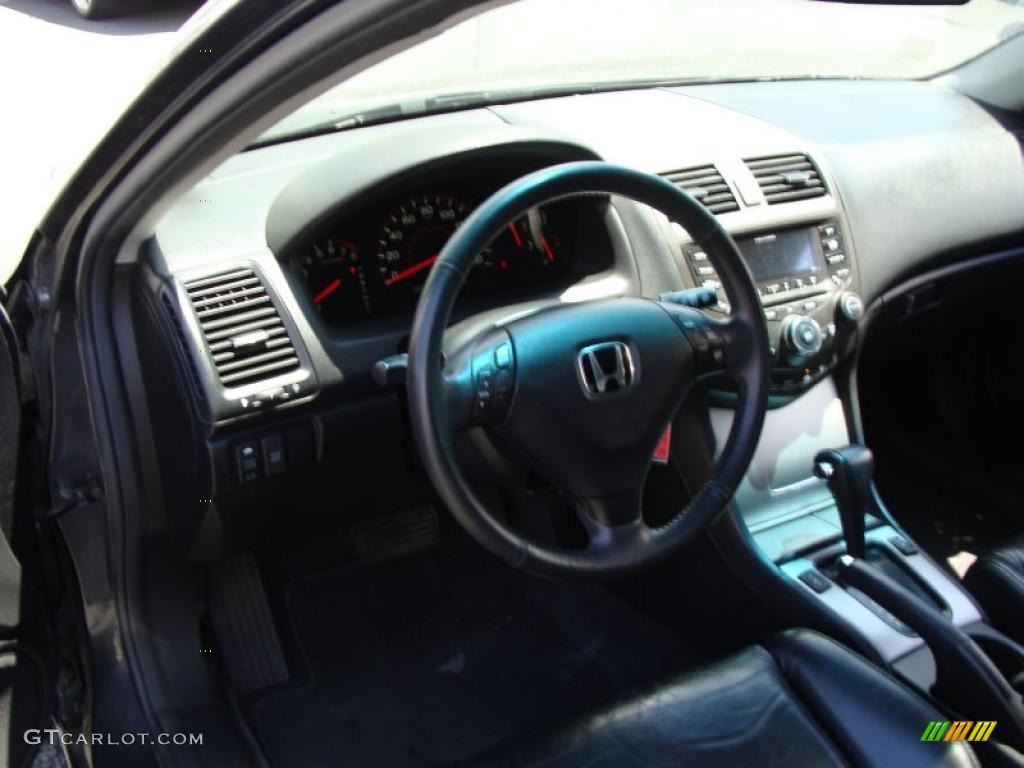 2003 Accord EX V6 Coupe - Graphite Pearl / Black photo #19