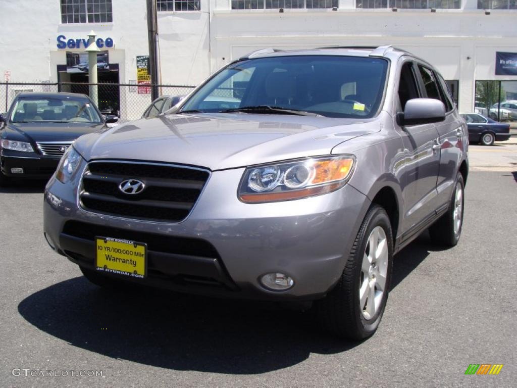 2007 Santa Fe SE 4WD - Steel Gray / Gray photo #1