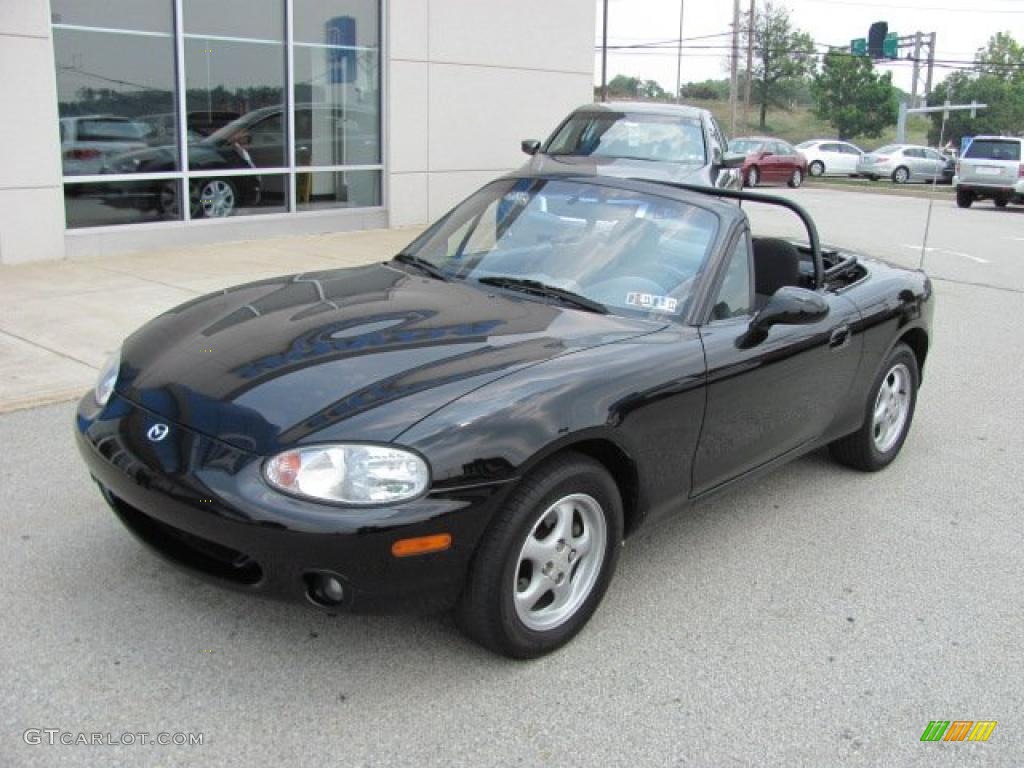 2000 MX-5 Miata Roadster - Brilliant Black Metallic / Black photo #2