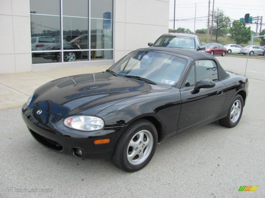 2000 MX-5 Miata Roadster - Brilliant Black Metallic / Black photo #3