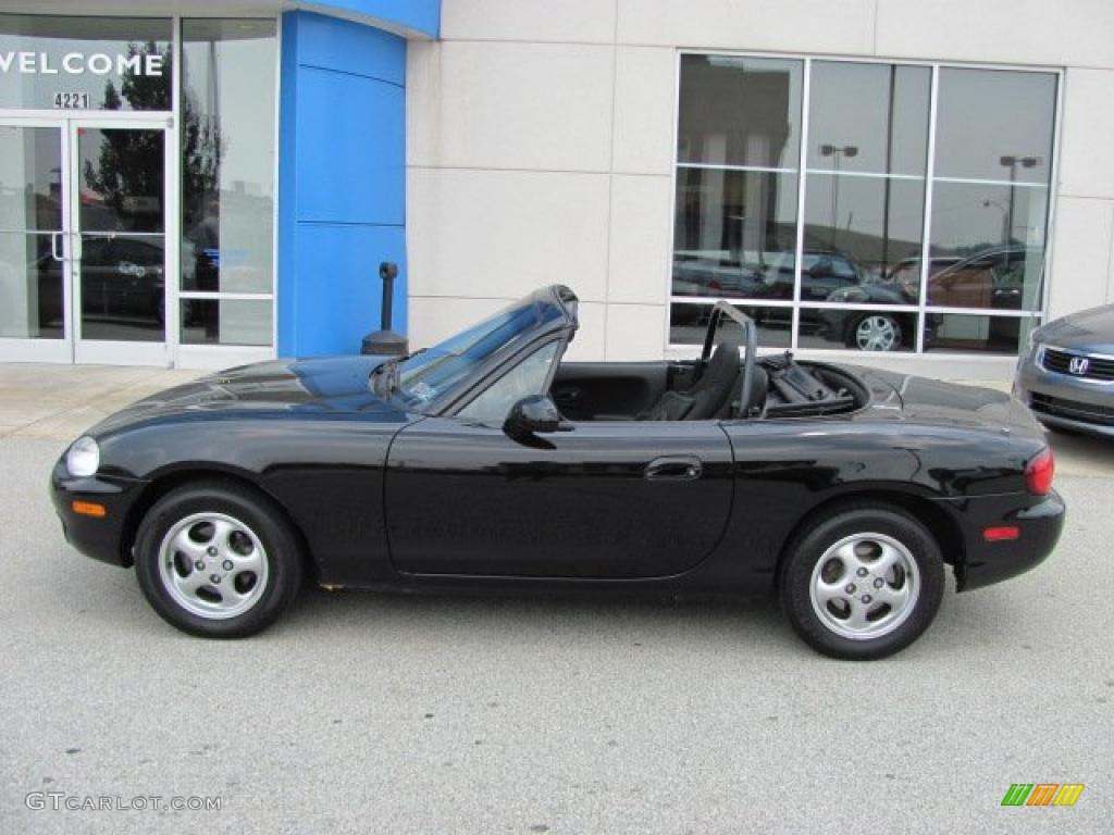 2000 MX-5 Miata Roadster - Brilliant Black Metallic / Black photo #4