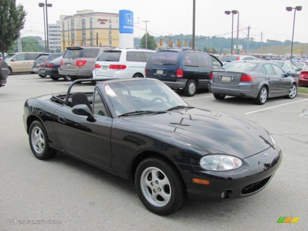 2000 MX-5 Miata Roadster - Brilliant Black Metallic / Black photo #6