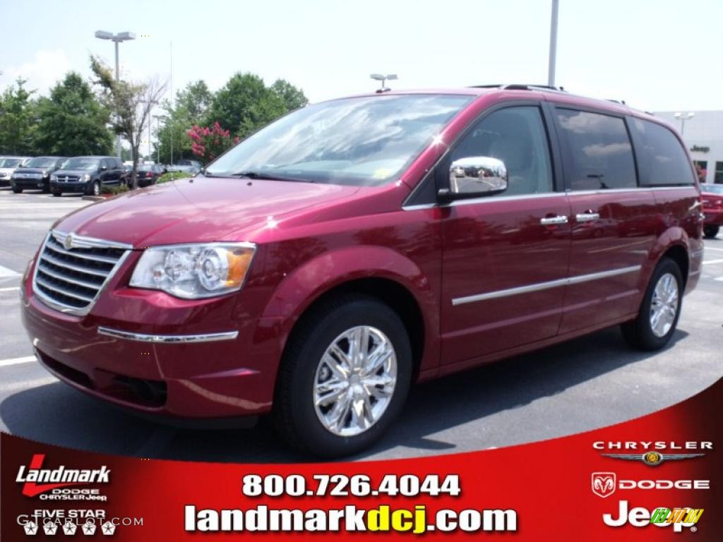 2010 Town & Country Limited - Deep Cherry Red Crystal Pearl / Medium Slate Gray/Light Shale photo #1