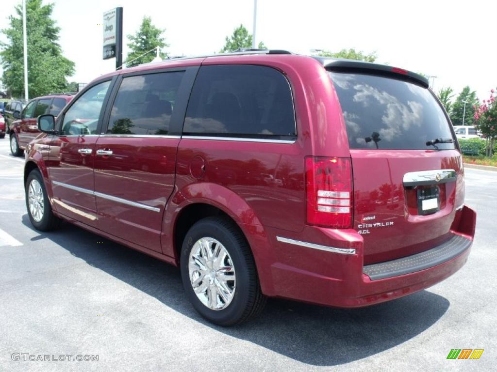 2010 Town & Country Limited - Deep Cherry Red Crystal Pearl / Medium Slate Gray/Light Shale photo #2