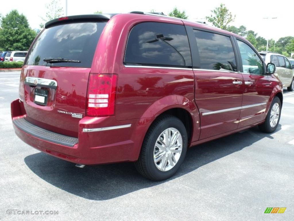 2010 Town & Country Limited - Deep Cherry Red Crystal Pearl / Medium Slate Gray/Light Shale photo #3