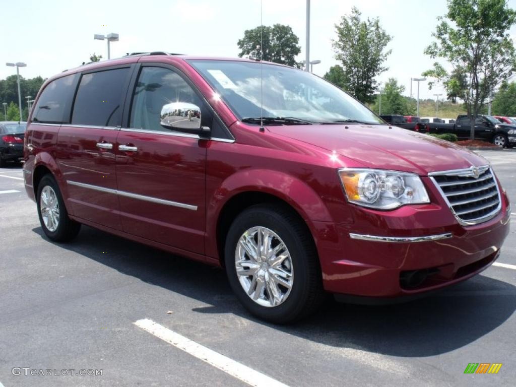 2010 Town & Country Limited - Deep Cherry Red Crystal Pearl / Medium Slate Gray/Light Shale photo #4