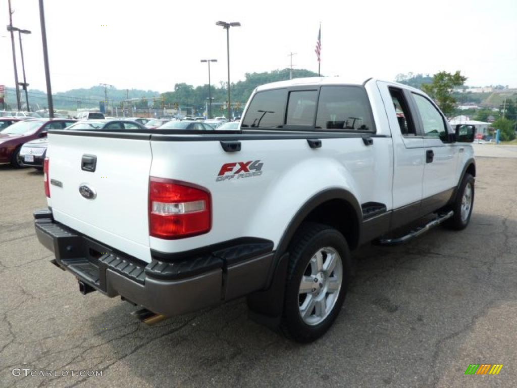 2006 F150 FX4 SuperCab 4x4 - Oxford White / Medium/Dark Flint photo #4