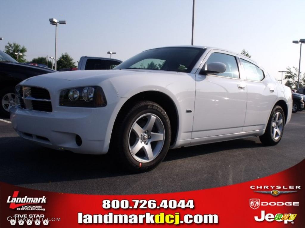 2010 Charger 3.5L - Stone White / Dark Slate Gray/Light Slate Gray photo #1