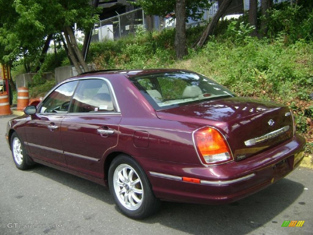 2002 XG350 L Sedan - Bordeaux Red Metallic / Beige photo #4